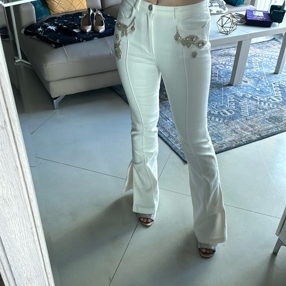 Cinq à Sept's Hyalie slit flare jeans 💎 - Picture 2 of 15